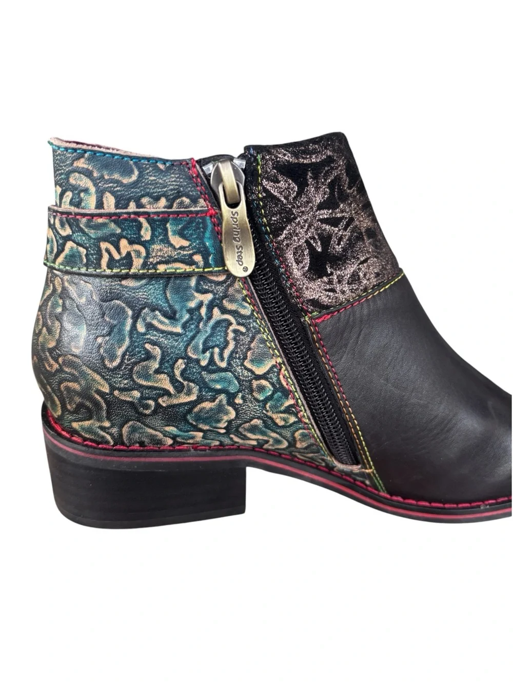 L'Artiste by Spring Step Tiatia Black Ankle Bootie
